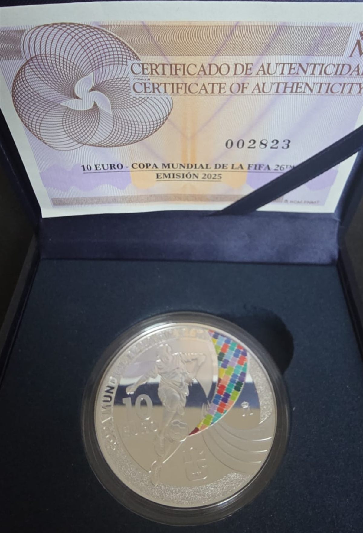 Moneda Mundial 2026 España plata .925