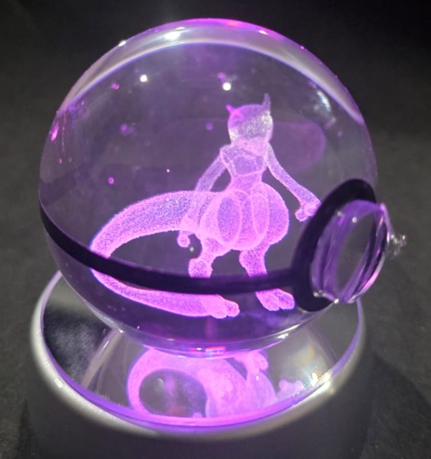 Pokebolas de cristal con luz