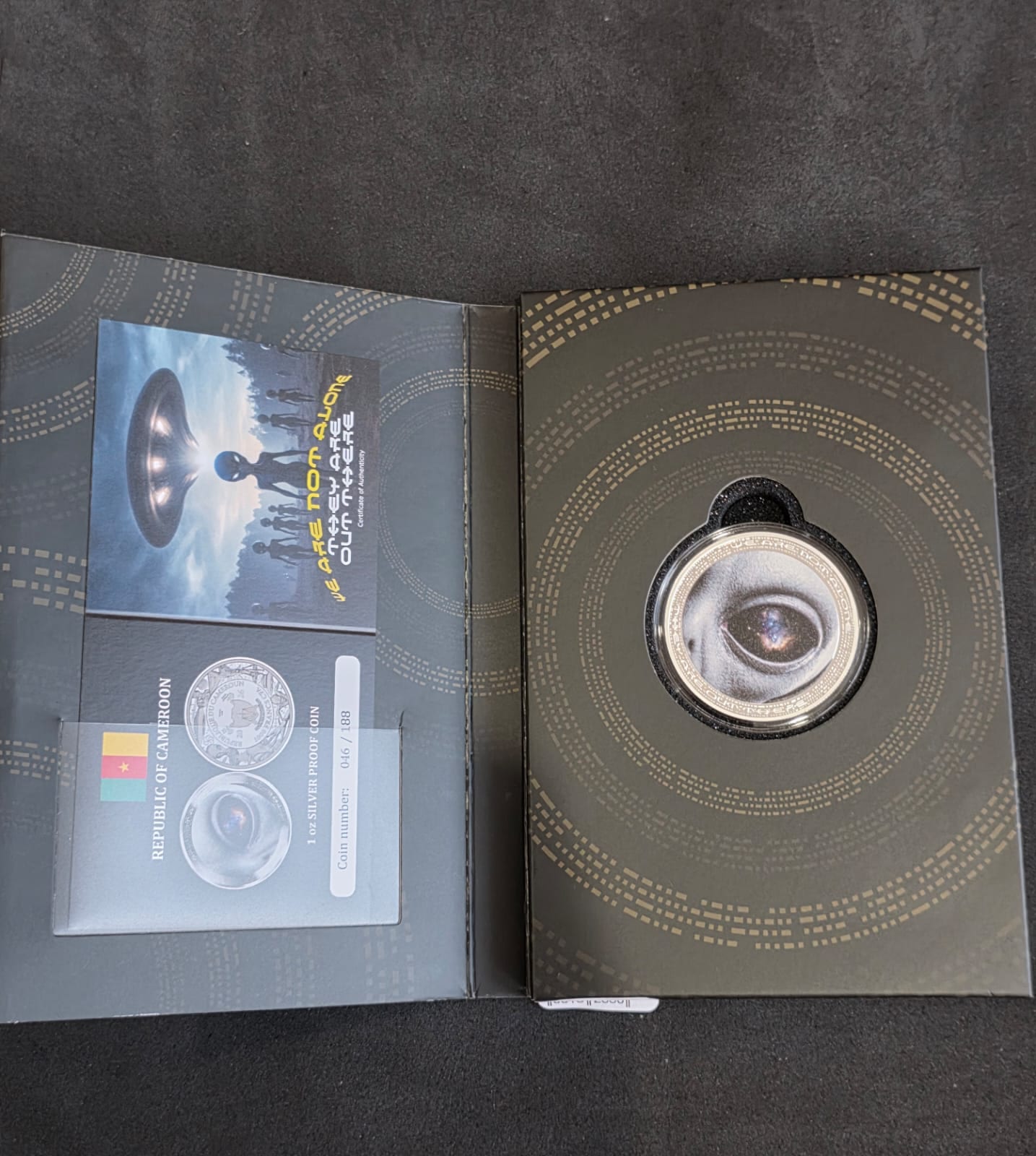 ALIEN EYE We Are Not Alone 1 Oz Silver
