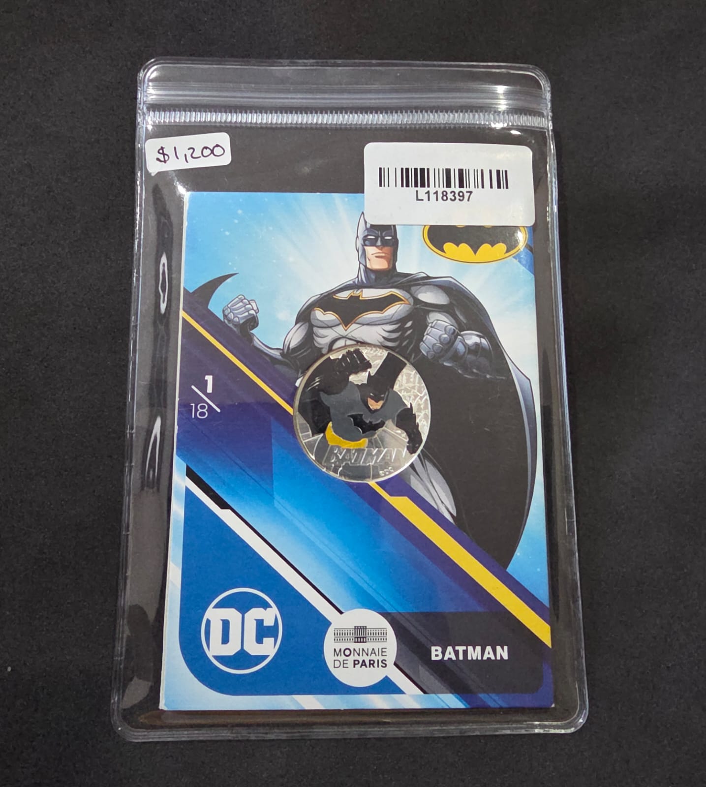 Moneda Plata .333 Batman